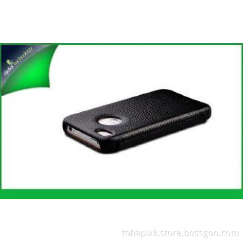 Book Style Black Apple Iphone 5 / 5s Leather Cases , Smartp